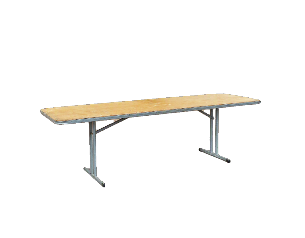 Steel Trestle Table - Large - Steel Trestle Table - Large
