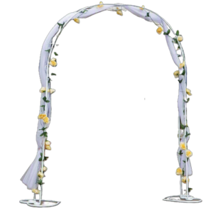 Curved White Arbor