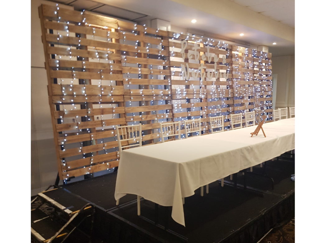 Pallet Backdrop (Self Erected) - Pallet Backdrop (Self Erected)