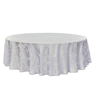 Round Damask Tablecloth
