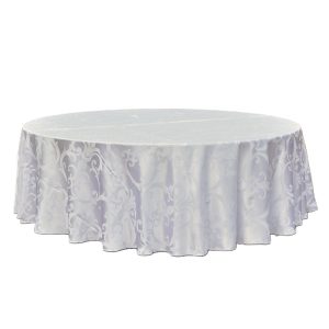 Round Damask Tablecloth