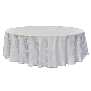 Round Damask Tablecloth