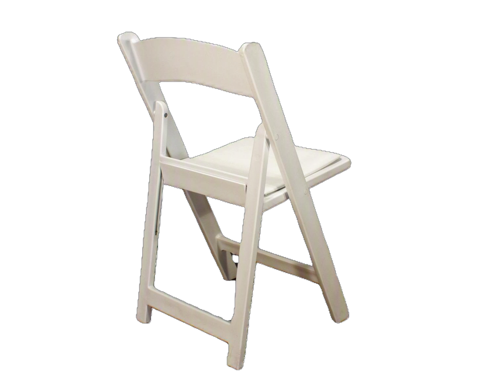 White Folding Chair - White Folding Chair - Image 2