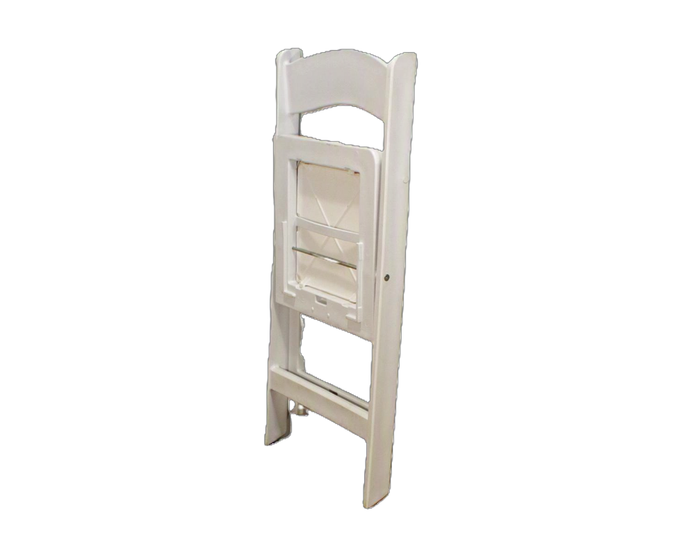 White Folding Chair - White Folding Chair - Image 3