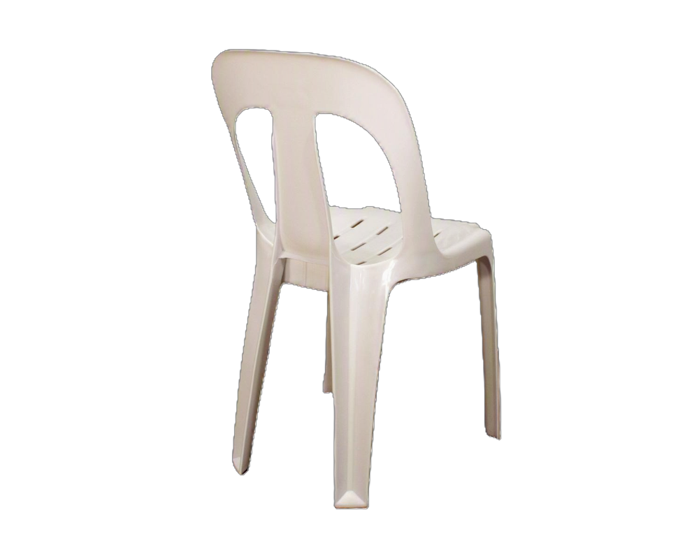 White Plastic Chair - White Plastic Chair - Image 2