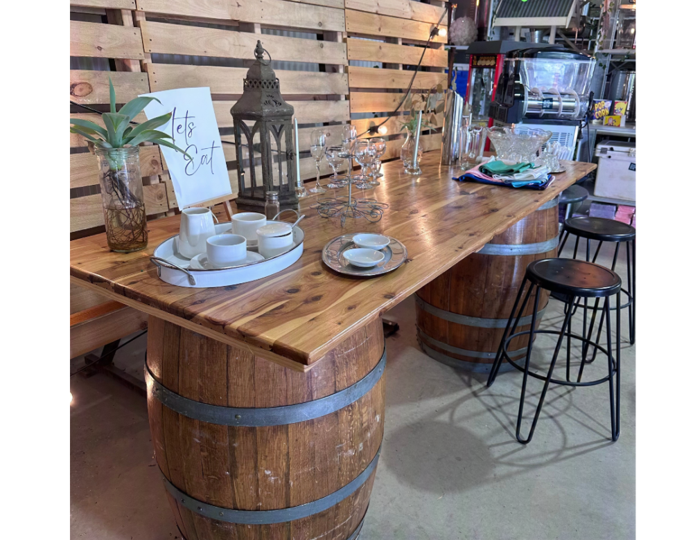 Wine Barrel Bar Top - Wine Barrel Bar Top - Image 2