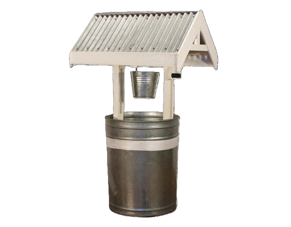Wishing Well - Corrugated Roof - Wishing Well - Corrugated Roof