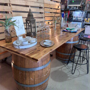 Wine Barrel Bar Top