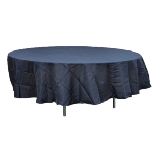 Round Black Tablecloth