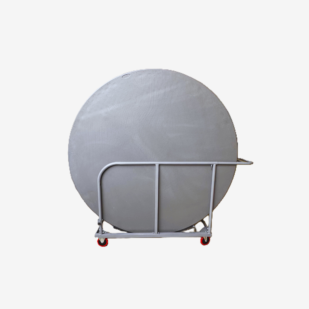 Grey Round Trestle Table - Grey Round Trestle Table