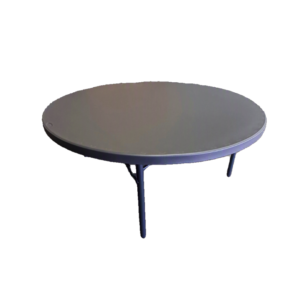 Grey Round Trestle Table