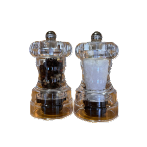 Acrylic Salt and Pepper Grinder Pair