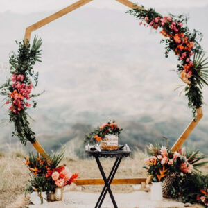 Wooden Heptagon Arbour