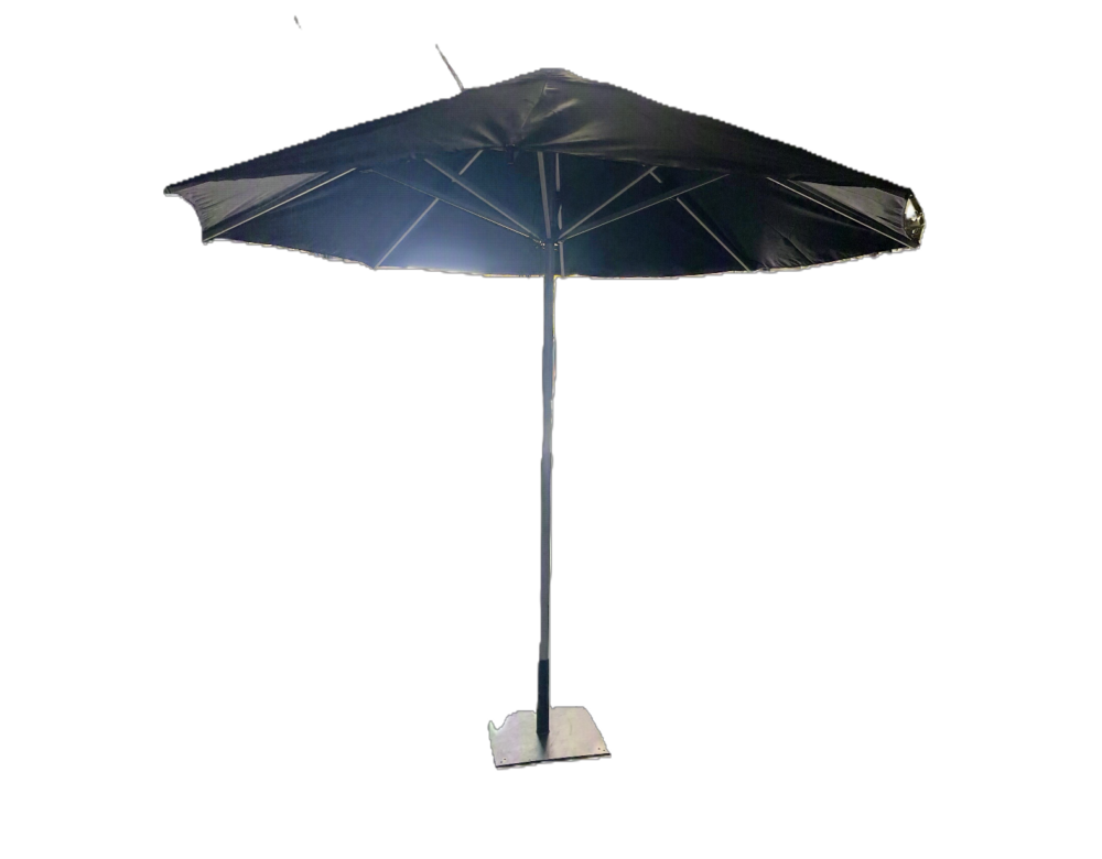 Black Aluminium Umbrella - Black Aluminium Umbrella