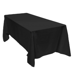 Black Trestle Tablecloth